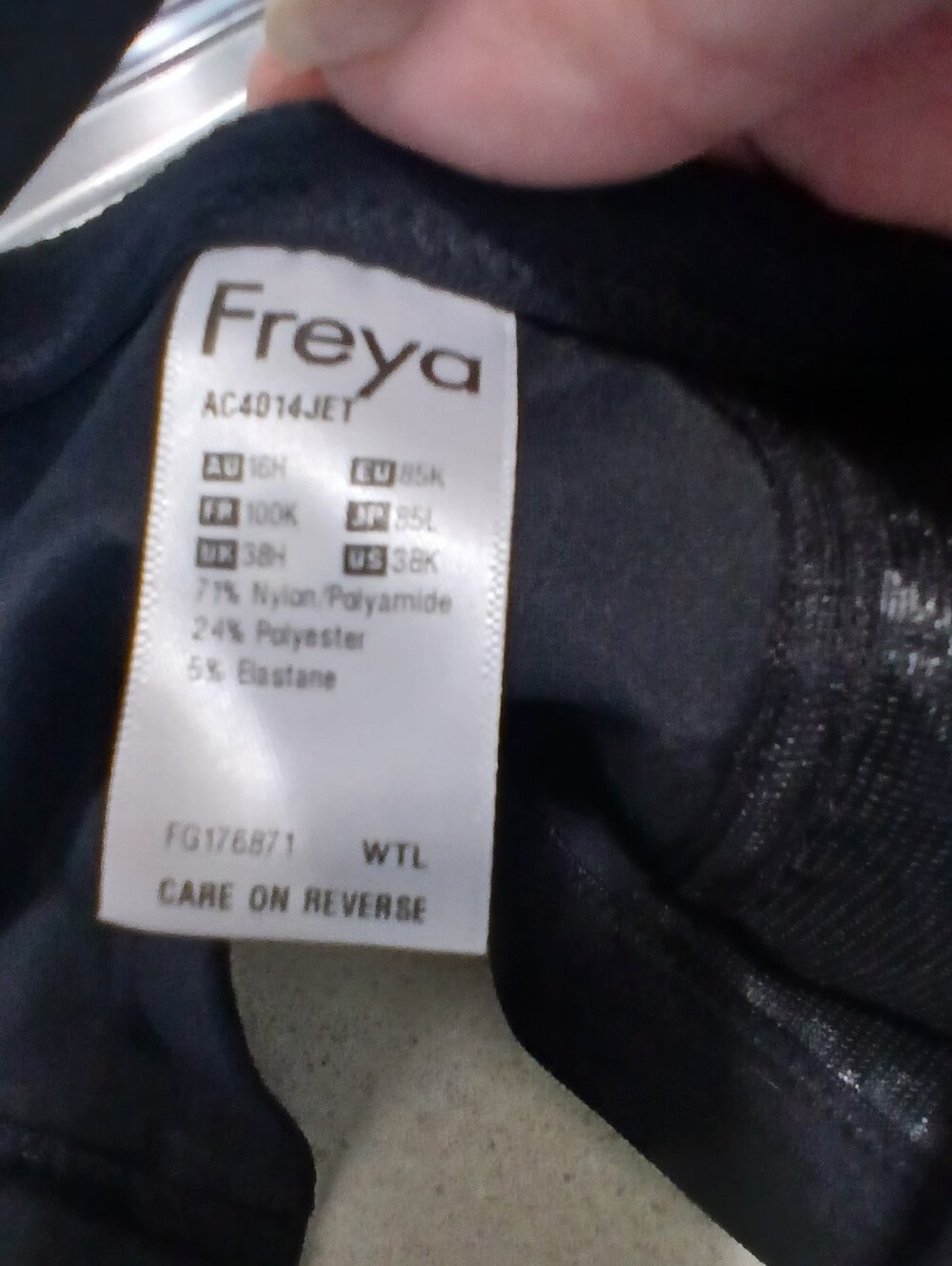 Freya Jet Bra Women's Size 38K Comfort Active - Picture 6 of 6